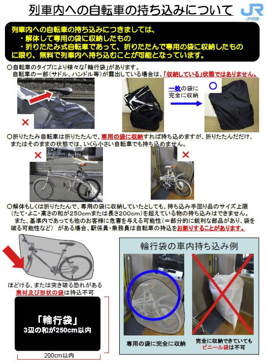 輪行,新幹線,ロードバイク