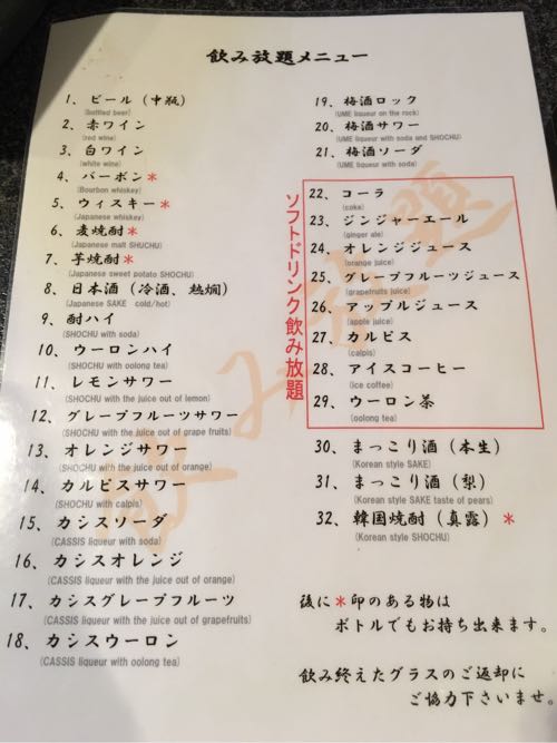 六歌仙,新宿,焼き肉,食べ放題,