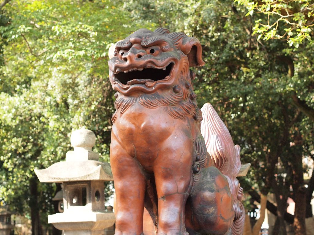 住吉大社,狛犬,大阪,楠珺社,招福猫